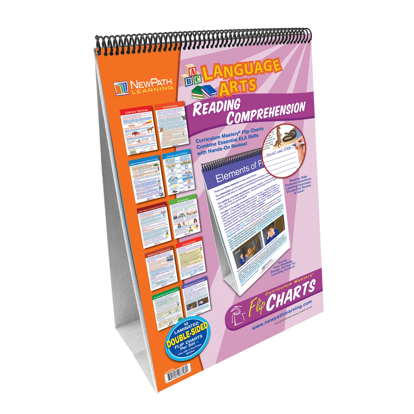 Reading Comprehension Flip Chart Set, Grades 4-8