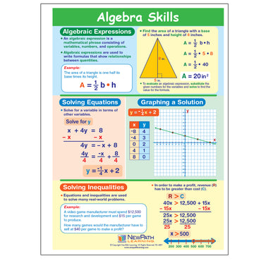 Algebra Skills Visual Learning Guides™ Set