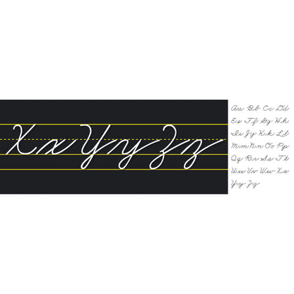 Alphabet Lines Black Traditional Cursive, Pack of 2