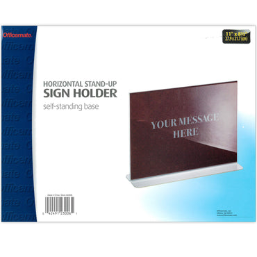 Upright Sign Holder, Horizontal