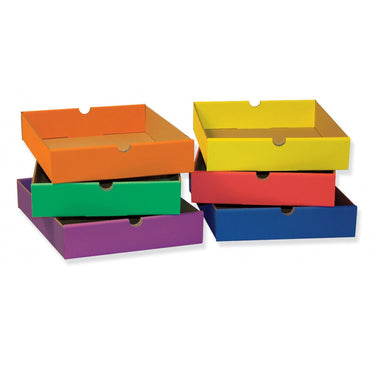 Drawers for 6-Shelf Organizer, 6 Assorted Colors, 2-1/2"H x 10-1/4"W x 13-1/4"D, 6 Drawers Per Set, 2 Sets