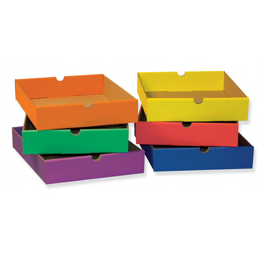 Drawers for 6-Shelf Organizer, 6 Assorted Colors, 2-1/2"H x 10-1/4"W x 13-1/4"D, 6 Drawers