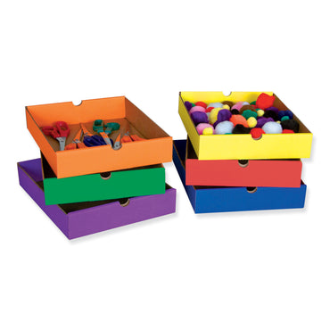 Drawers for 6-Shelf Organizer, 6 Assorted Colors, 2-1/2"H x 10-1/4"W x 13-1/4"D, 6 Drawers