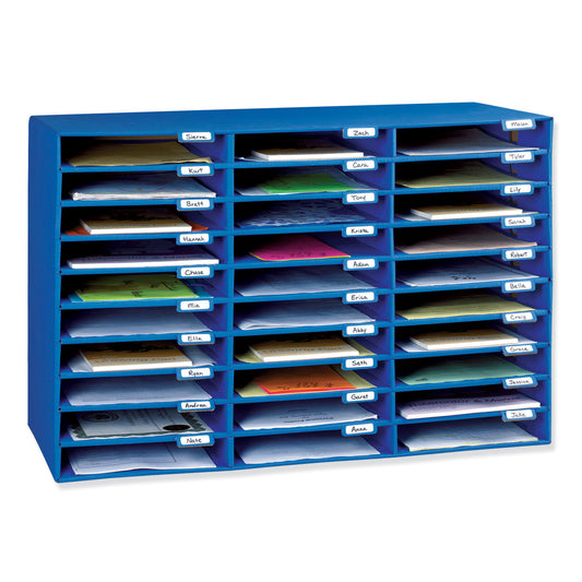 Mailbox, 30-Slot, Blue, 21"H x 31-5/8"W x 12-3/4"D