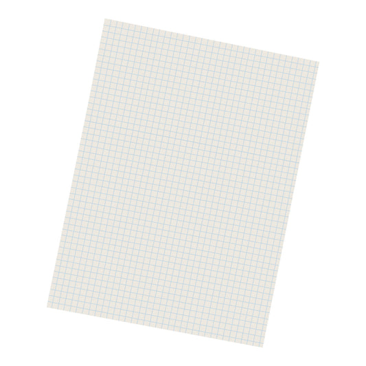 Grid Ruled Drawing Paper, White, 1/4" Quadrille Ruled, 9" x 12", 500 Sheets