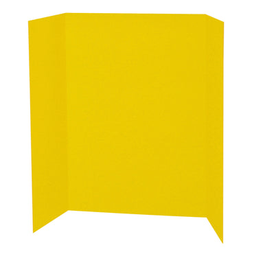 Presentation Board, Yellow, Single Wall, 48" x 36", Pack of 6