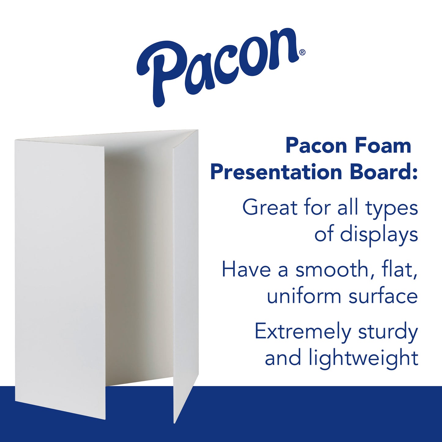 Foam Presentation Board, White, 48" x 36", 12 Boards