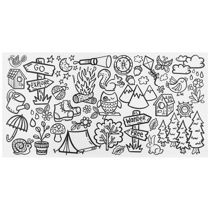 Doodle & Drawing Roll, 4 Assorted Designs