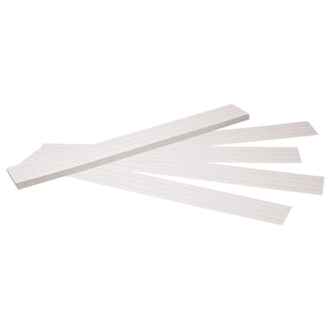 Sentence Strips, White, 1-1/2" Ruled, 3" x 24", 100 Strips Per Pack, 6 Packs