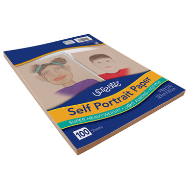 Self Portrait Paper, Light Almond, 9" x 12", 100 Sheets Per Pack, 6 Packs