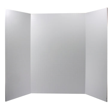 Foam Presentation Board, White, 1/2" Faint Grid 28" x 22", Pack of 3