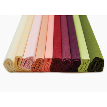 Extra Fine Crepe Paper, 10 Assorted Colors, 10.7 sq. ft