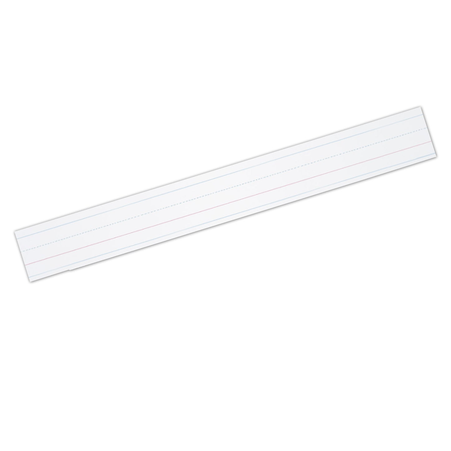 Zaner-Bloser™ Sentence Strips, White, 1-1/2 in x 3/4 in x 3/4 in ruled 3" x 24", 100 Strips Per Pack, 3 Packs