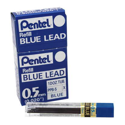 Refill Lead Blue (0.5mm) Fine, 12 Pieces Per Pack, 12 Packs