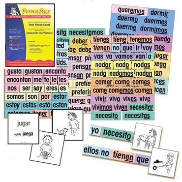 Verb Attack Card Set, Spanish