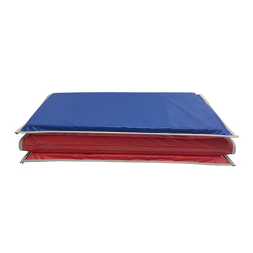 Basic KinderMat, 1" Thick, Red/Blue with Gray Binding