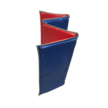 Basic KinderMat, 1" Thick, Red/Blue with Gray Binding