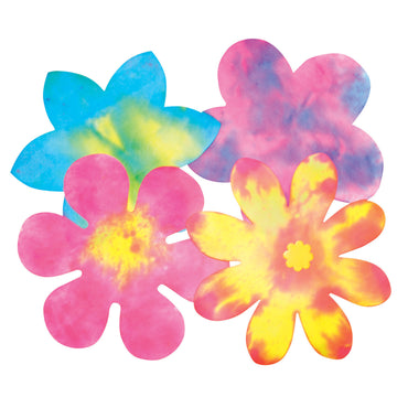 Color Diffusing Paper Flowers, 80 Per Pack, 3 Packs