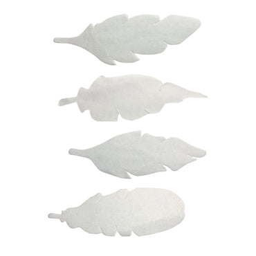 Color Diffusing Paper Feathers, 80 Per Pack, 3 Packs