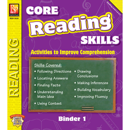 Core Reading Skills Program: Binder 1