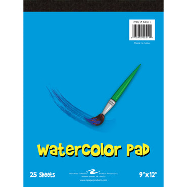 Kid's Watercolor Pad, 9" x 12", 25 Sheets, Pack of 6