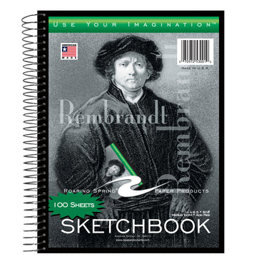 Sketchbook, 11" x 8-1/2", 100 Sheets, Pack of 2