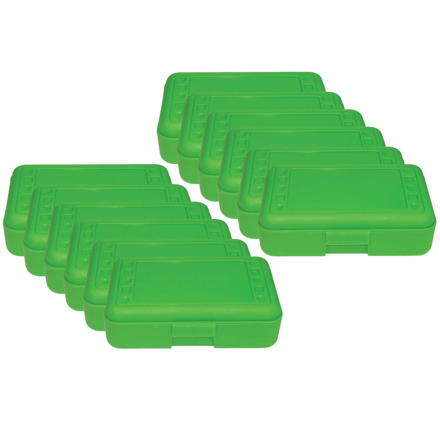 Pencil Box, Lime Opaque, Pack of 12