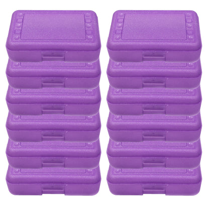 Pencil Box, Purple Sparkle, Pack of 12