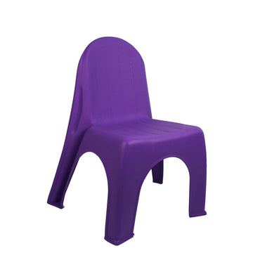 Kid's Stacking Chairs, Brite Purple, Pack of 12