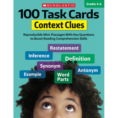 100 Task Cards: Context Clues Activity Book, Pack of 2