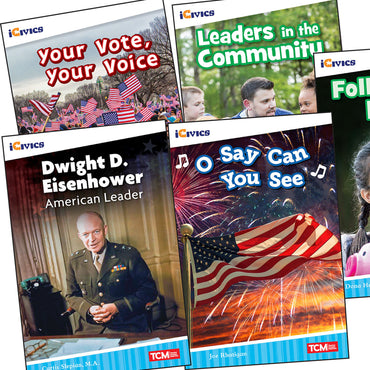 iCivics Grade 2: Leadership & Responsibility 5-Book Set + Game Cards