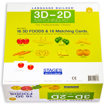 Language Builder® 3D-2D Matching Kit, Foods