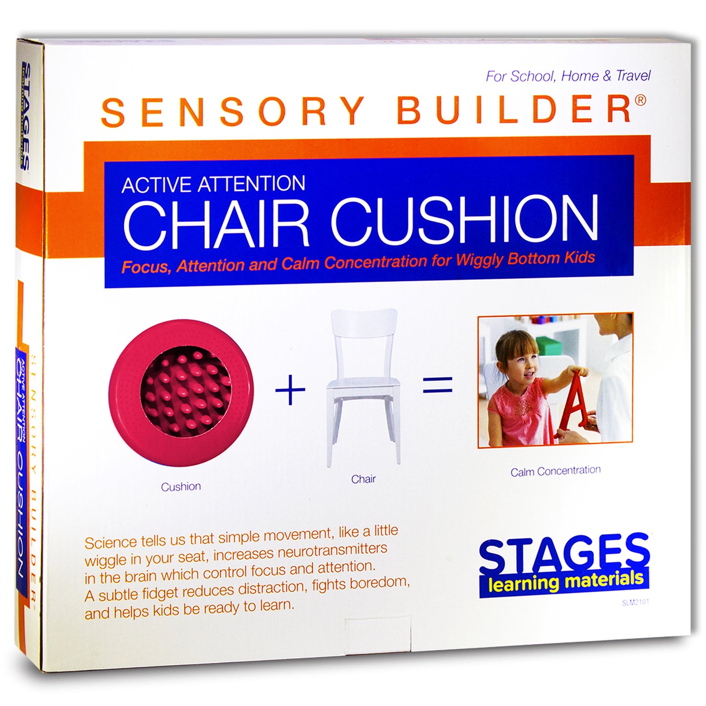 Sensory Builder® Active Attention Chair Cushion, Red