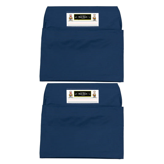 Seat Sack, Medium, 15 inch, Chair Pocket, Blue, Pack of 2