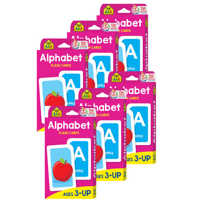 Alphabet Flash Cards, 6 Packs