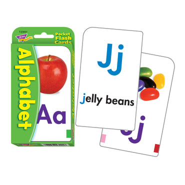 Alphabet Pocket Flash Cards, 6 Packs