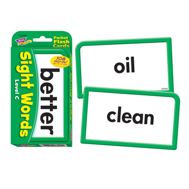 Sight Words – Level C Pocket Flash Cards, 6 Packs