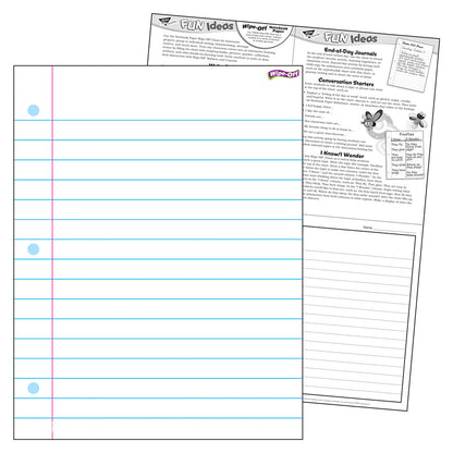 Notebook Paper Wipe-Off® Chart, 17" x 22", Pack of 6