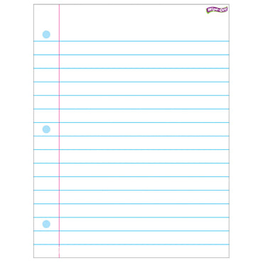 Notebook Paper Wipe-Off® Chart, 17" x 22", Pack of 6