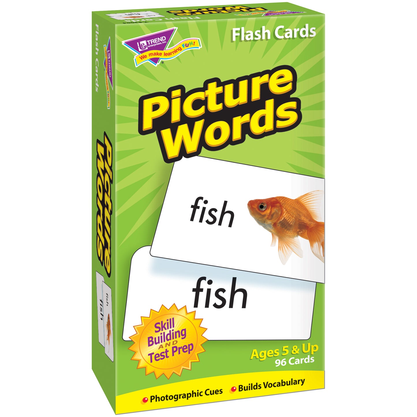 Picture Words Skill Drill Flash Cards, 3 Packs