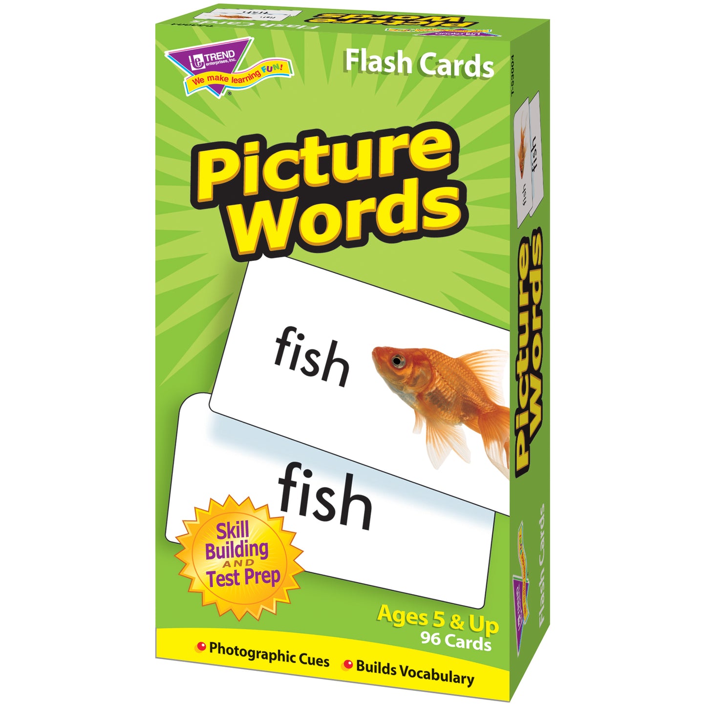 Picture Words Skill Drill Flash Cards, 3 Packs