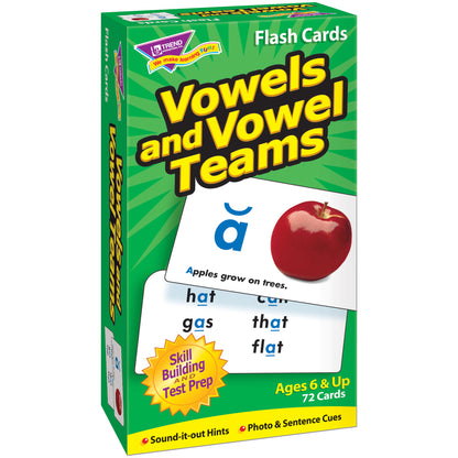 Vowels and Vowel Teams Skill Drill Flash Cards, Pack of 3