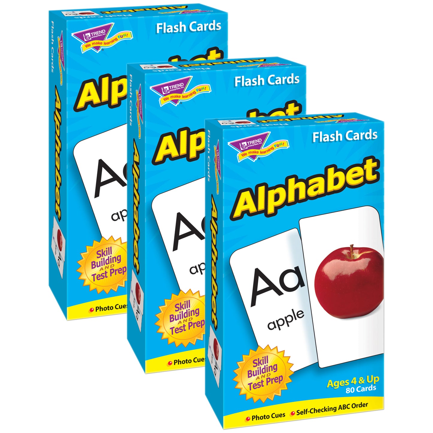 Alphabet Skill Drill Flash Cards, Pack of 3