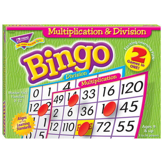 Multiplication & Division Bingo Game