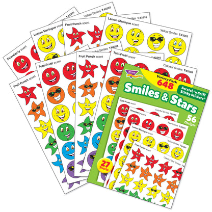 Smiles & Stars Stinky Stickers® Variety Pack, 648 ct