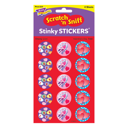 Valentine's Day/Cherry Stinky Stickers®, 60 Per Pack, 6 Packs