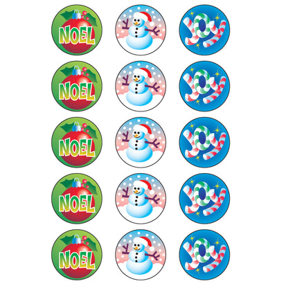 Christmas/Peppermint Stinky Stickers®, 60 Per Pack, 6 Packs