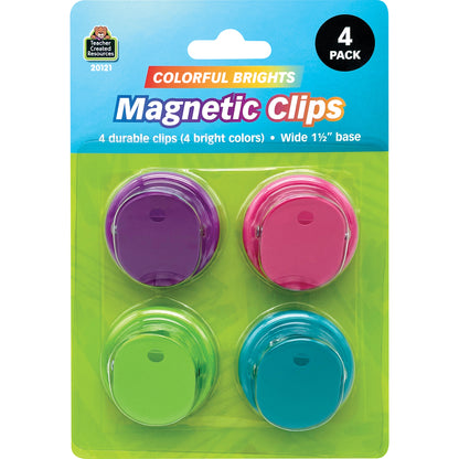 Colorful Magnetic Clips, Pack of 4