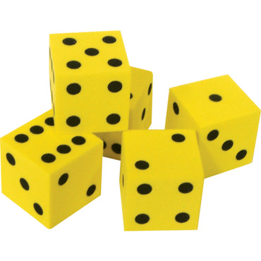 Foam Traditional Dice, 0.75", 20 Per Pack, 3 packs