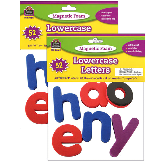 Magnetic Foam Lowercase Letters, 2 Sets